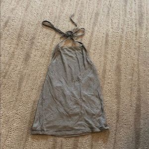 black and white american eagle haltered crop top